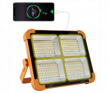 Express Delivery - Portable Solar Led Camping Light Ip66 Floodlight With Power Bank - ID 7167171
