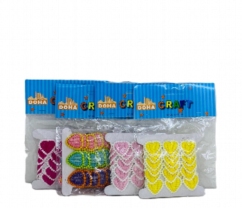 Express Delivery - Doha Craft Leaf Ribbon Heart Lace 1M Multicolor Trim - ID 7167213