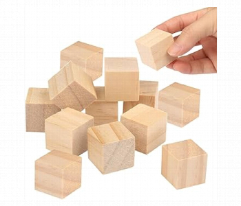 Express Delivery - Craftland Wooden Cubes 3Cm 9Pcs Natural Craft Blocks - ID 7167288