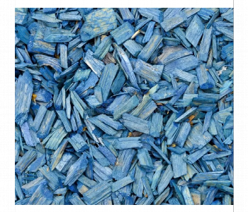 Blue Wood Bark Chips 40G Decorative Garden Craft Mulch Front View - ID 7167505