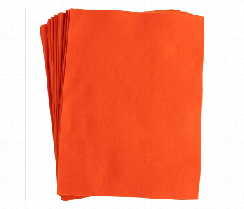 Express Delivery - Orange Soft Felt Fabric Sheet 50 Into 70Cm 1Pc Diy Craft Material - ID 7167566