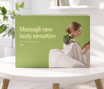 Express Delivery - Cute Frog Neck And Shoulder Massager With Heat 4D Deep Kneading Shiatsu Massage Pillow Green - ID 7167593