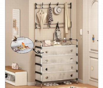 New Arrivals For Multi Purpose 5 Tier Metal Shoe Hat Bag And Coat Storage Rack Black - ID 7167609