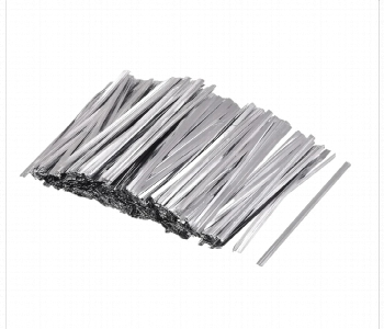 Express Delivery - Metallic Silver Twist Ties 15Cm 250Pcs For Gift Wrapping - ID 7167613