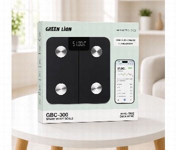 Express Delivery - Green Lion Gbc 300 Smart Body Scale Gws 14 Digital Weight Scale Bluetooth Body Composition Scale Black - ID 7167624
