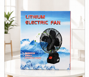 Express Delivery - Lithium Electric Fan Portable Rechargeable Battery Fan With Powerful Airflow Black Usb Rechargeable Personal Cooling Fan - ID 7167631