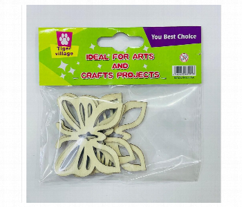 Express Delivery - Tiger Village Wood Craft Butterfly Shapes 4Pcs Diy Projects - ID 7167637