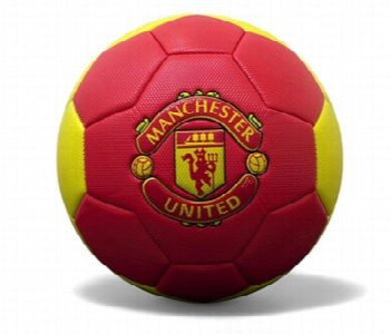 Club Football 400G No.5 Soccer Ball For Training Play Red And Yellow Front View - ID 7167641