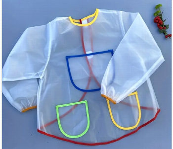 Express Delivery - Transparent Painting Apron M Size Long Sleeve Waterproof - ID 7167680