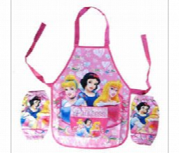 Express Delivery - Princess Kids 3Pcs Apron And Sleeve Covers Set Waterproof - ID 7167683