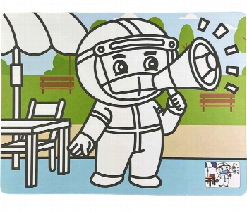 Express Delivery - Diy Sand Painting Kit Astronaut Mess Free Kids Art Set - ID 7167740