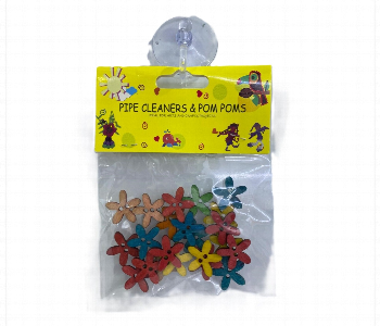 Express Delivery - Wooden Craft Flowers 20Pcs 1 5Cm Multicolor Diy Decorations - ID 7167861