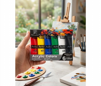 Express Delivery - Pan Wen Bo Premium Acrylic Paint Set 6 Into 30Ml Tubes - ID 7167940