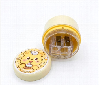 New Arrivals For 2 Hole Pencil Sharpener With Shavings Container For Students Yellow - ID 7167963