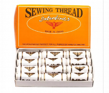 Express Delivery - Interbirds White Polyester Sewing Thread 12Pcs 1000 Yards - ID 7168060