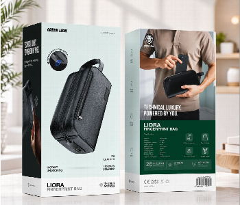 Express Delivery - Green Lion Liora Fingerprint Bag 120Mah Battery Pu Leather Smart Lock Accessory Bag With Type C Charging Black - ID 7168088