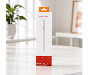Gearmax Pencil U01 Universal Stylus Pen White Rechargeable Active Touch Pen For Touchscreen Devices Front View - ID 7168130