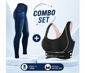 Express Delivery - Hot Shaper Skin Fit Leggings And Adjustable Soft Comfortable Bra Free Size Combo - ID 7168151