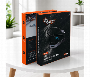 Express Delivery - Porodo Gaming 6 In 1 Usb C Hub Black Multiport Adapter With Hdmi Usb And Pd Charging - ID 7168219