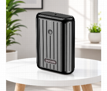 Express Delivery - Porodo Ultra Compact 20W Pd And Qc3.0 Power Bank 10000Mah Black Fast Charging Portable Battery - ID 7168221