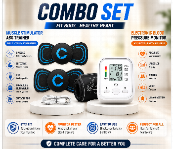 New Arrivals For Micro Current Ems Mini Massager And Automatic Blood Pressure Monitor Health Care Combo - ID 7168248