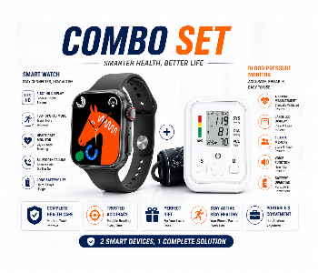 New Arrivals For Smart Watch Ultra Series 8 And Automatic Blood Pressure Monitor Health Monitoring Combo - ID 7168258