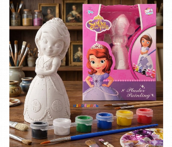 Express Delivery - Disney Sofia The First Diy Plaster Painting Figurine Kit - ID 7168403
