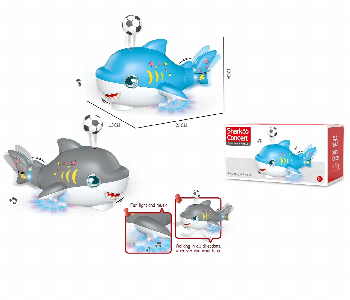 New Arrivals For Shark Floating Ball Toy Musical Led Bump And Go Toy Blue - ID 7168424