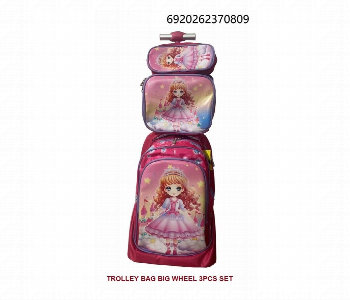 Express Delivery - Little Princess Trolley Bag Set 20 Inch 3 Piece Pink And Purple Gradient - ID 7168680