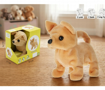 Interactive Walking Chihuahua Plush Toy With Barking And Wagging Front View - ID 7168985
