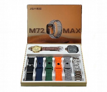 Express Delivery - Jsyes M72 Max Smart Watch 6 Plus 1 Straps Health Fitness Tracker - ID 7169165