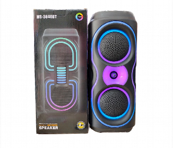 Express Delivery - Ms 3640Bt Party Speaker Rgb Dual Drivers Bluetooth Portable - ID 7169182