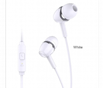 Kakusiga Earphone 3.5Mm Hd Mic In Ear Detection White Front View - ID 7169206