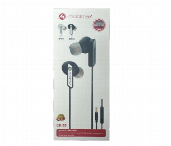 Express Delivery - Mobimax Ck 55 3.5Mm Stereo Earphones Hi Fi Deep Bass - ID 7169442
