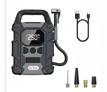 Express Delivery - Go Des Gd B628 Portable Air Compressor 7500Mah High Pressure - ID 7169488