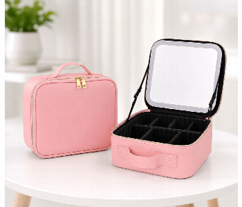 Express Delivery - Cosmetic Organizer Bag With Led Mirror Xr 6620 Cy091 1 Pink Makeup Travel Bag - ID 7169825