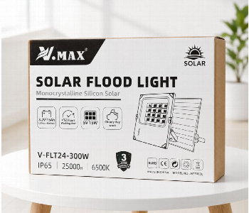Express Delivery - V Max 300W Solar Flood Light Outdoor Led Security Light Solar Powered Flood Lamp With Remote Control Ht3003L Black - ID 7169828