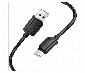 Express Delivery - Hoco Usb A To Type C 3A Nylon Braided Cable 1M - ID 7169977