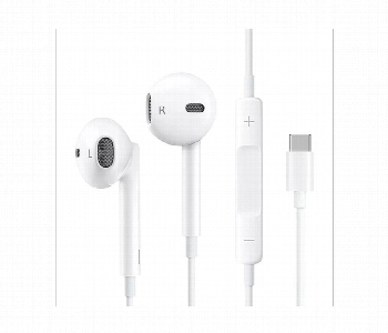 Express Delivery - Budi Ep20Tw Type C Earpods With Mic White Wired - ID 7169986