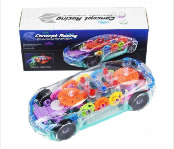 Express Delivery - Lb Concept 3D Transparent Racing Car Toy With Lights Music - ID 7170040