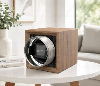 Express Delivery - Single Automatic Watch Winder Box With Silent Japanese Mabuchi Motor Usb Battery Power Wooden - ID 7170184