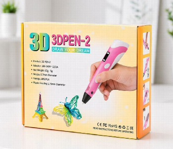 Express Delivery - 3D Pen 2 Draw Your Dream Kids 3D Printing Pen With Lcd Display Pink - ID 7170211