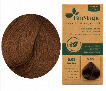 Express Delivery - Biomagic Hair Color Cream Kit 5.03 Light Golden Brown - ID 7170217