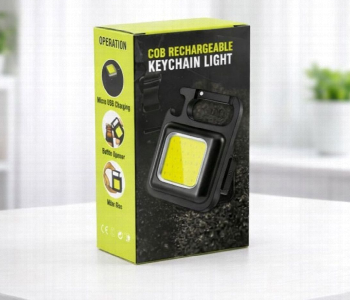 New Arrivals For Cob Rechargeable Keychain Light Mini Led Flashlight Type C Usb Rechargeable 500Mah Multifunction Portable Light Black - ID 7170232
