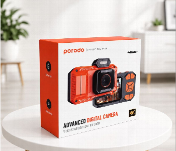 New Arrivals For Porodo Advanced Digital Camera With 18X Zoom Video Stabilization And 4K Recording Orange - ID 7170260