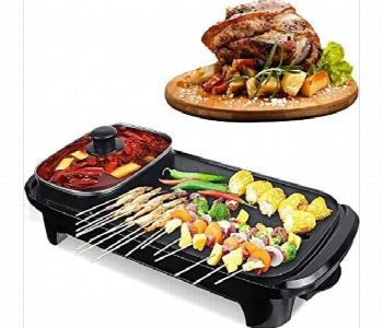 New Arrivals For Sokany Sk2208 1350W 2 In 1 Electric Bbq Grill And Hot Pot Non Stick Tabletop Cooker - ID 7170494
