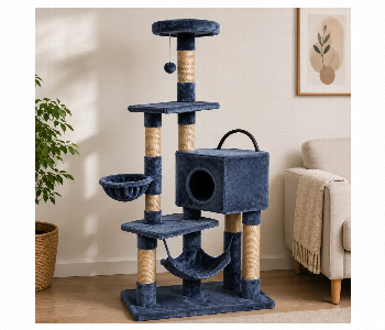 Express Delivery - Modern Multi Level Solid Wood Cat Tree Luxury Cat Tower Rn Kq0278 - ID 7170601