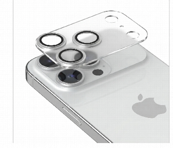 Express Delivery - Iphone 17 Pro Max Silver Matte Full Camera Protector - ID 7170603