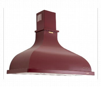 Express Delivery - Silverline Retro Hood 2238.90 C Red 90Cm Inox Finish - ID 7170640