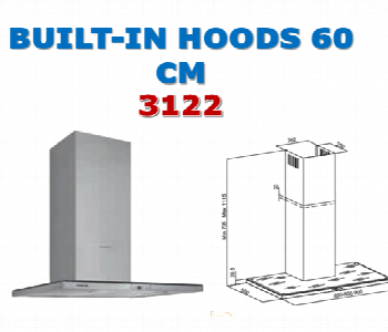 Express Delivery - Silverline Decorative Hood 3122.60 Ix 60Cm Soft Touch - ID 7170643